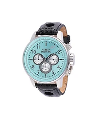 Invicta Men's 45908 S1 Rally Quartz Chronograph Silver, Turquoise, Gunmetal Dial Watch