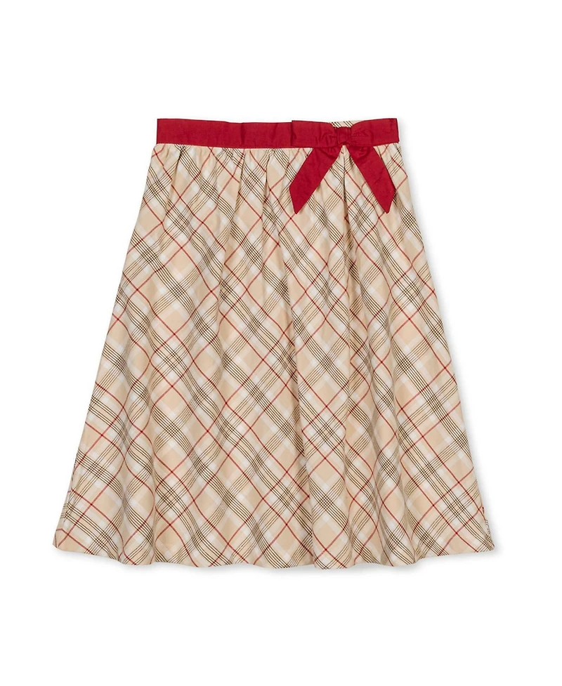 Hope & Henry Big Girls Organic Pull-on Bow Sash Party Skirt