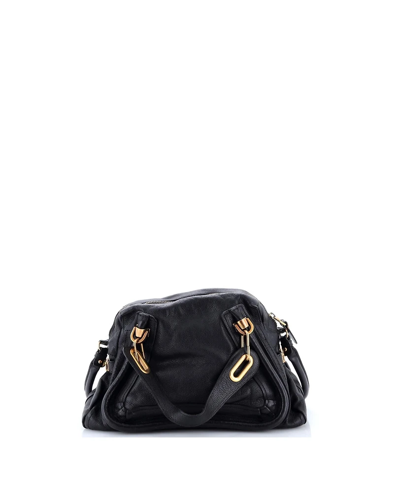 Pre-Owned Chloe Medium Paraty Top Handle Bag Leather