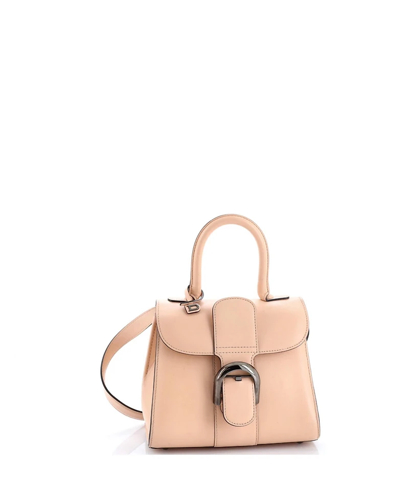 Pre-Owned Delvaux Mini Brillant Top Handle Bag Leather