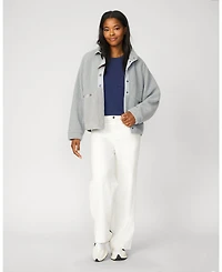 Cable & Gauge Women's Cozy Sherpa Stand Collar Jacket