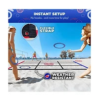 Fling Tac Toe (9ft x 9ft) Giant Tic Tac Toe Game Outdoor | Weatherproof Giant Outdoor Games for Adults and Family