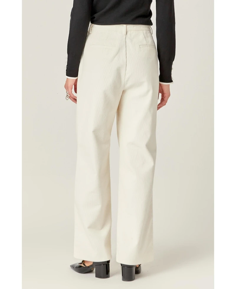 English Factory Women's Corduroy Wide Pants