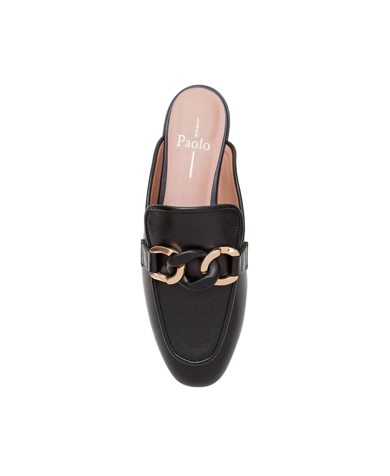 Linea Paolo Alicia | Belted Mule with Resin Chain
