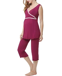 kimi + kai Maternity Nursing 2-Piece Pajama Set