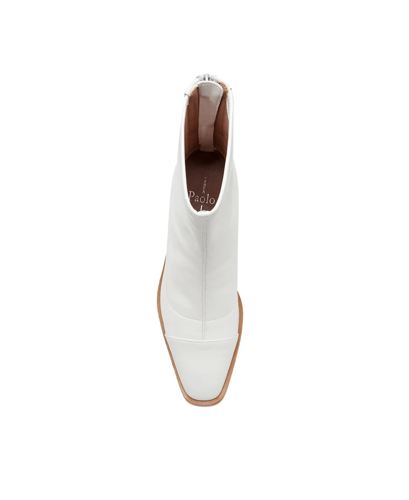 Linea Paolo Venata | Mod Pointy Toe Stacked Heel Booties