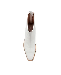 Linea Paolo Venata | Mod Pointy Toe Stacked Heel Booties