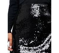 French Connection Women's Sadie Sequin Detail Mini Skirt