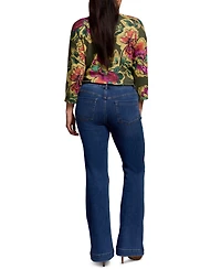 Tribal Women's Audrey Boundless Stretch Denim Pull-On Flare Jeans