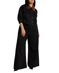 Eloquii Women's Embellished Rhinestone Jeans