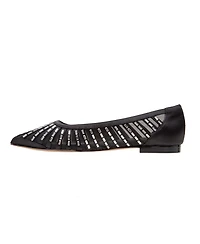Linea Paolo Noelle Women's Pointed Toe Beaded Mesh Flat