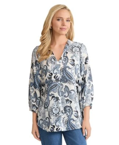 Jones New York Womens 3 4 Sleeve Top