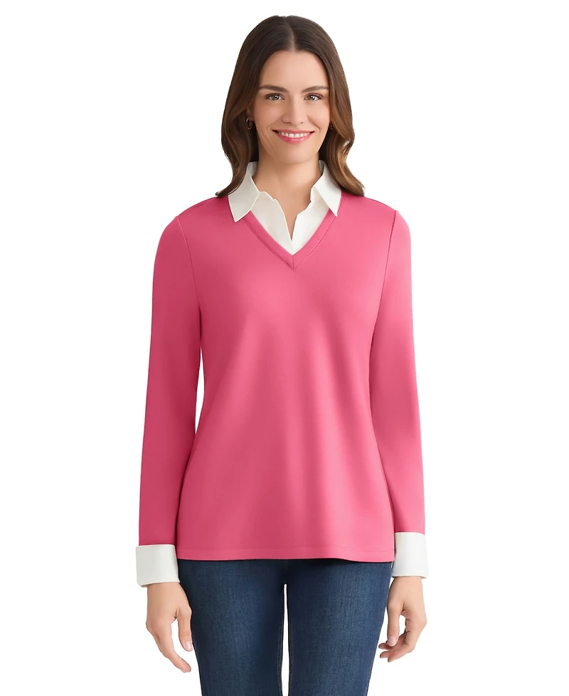 Jones New York Women's Long-Sleeve Sweater