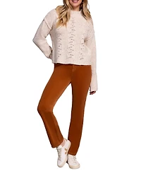 Tribal Women's Multi Speckle Crew Neck Sweater