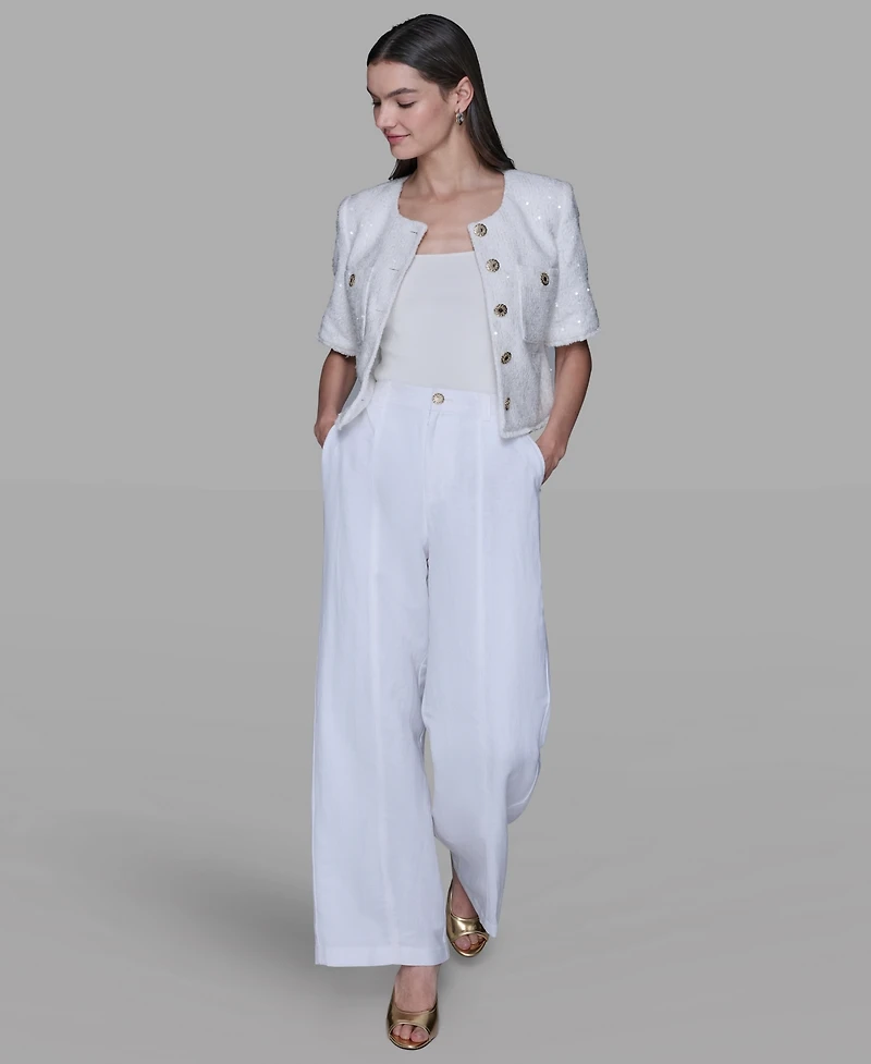 Karl Lagerfeld Paris Women's Short-Sleeve Jacket