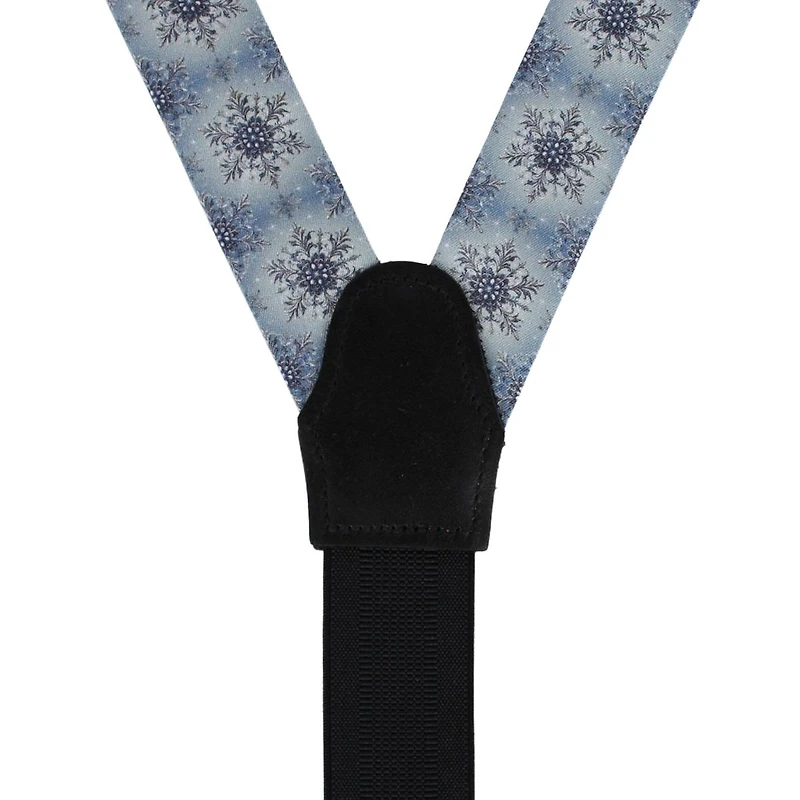 Trafalgar Men's Clarence The Classy Snowflake Silk Button End Brace