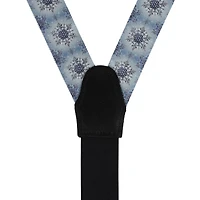 Trafalgar Men's Clarence The Classy Snowflake Silk Button End Brace