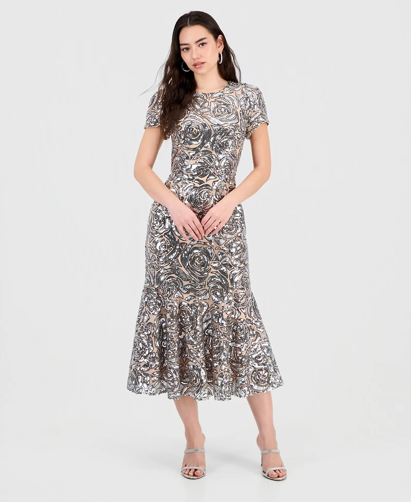 Sam Edelman Women's Tahlia Rose Sequined Dress