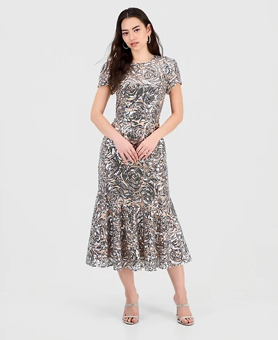 Sam Edelman Women's Tahlia Rose Sequined Dress