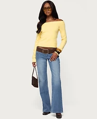 Edikted Women's Elona Off Shoulder Knit Top
