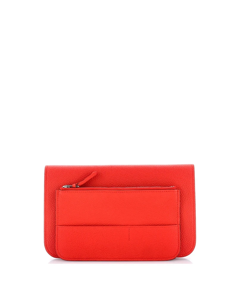 Pre-Owned Hermes Dogon Duo Combined Wallet Leather