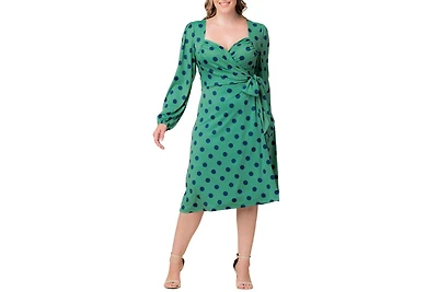 Kiyonna Plus Socialite Sweetheart Wrap Dress