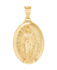 Macy's Mary Medal Pendant in 10K Yellow Gold