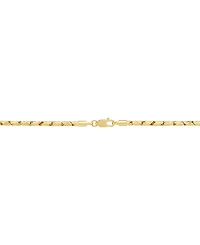 Macy's Solid Polished Oval Link Chain Necklace in 10K Yellow Gold