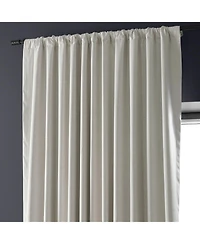 Half Price Drapes Warm White Extra Wide Performance Linen Hotel Blackout Curtain