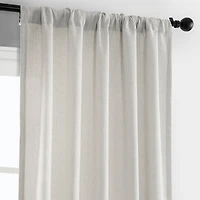 Half Price Drapes Light Sand Simply Faux Linen Curtain Pair (2 Panels)