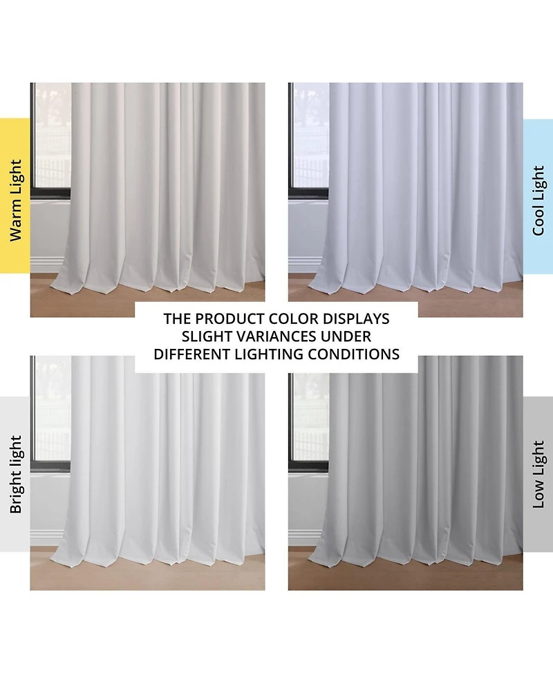 Half Price Drapes White Grommet Performance Linen Hotel Blackout Curtain