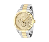 Invicta Men's 49518 Specialty Quartz Chronograph Gold Dial Watch