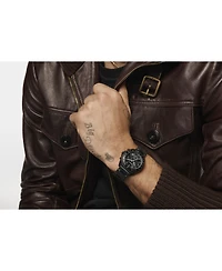 Coach Men's Charter Ionic Plated Black Steel Bracelet Watch, 39mm
