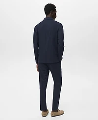 Mango Men's Pockets Slim-Fit Suit Jacket