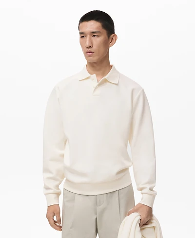 Mango Men's Regular-Fit Polo Sweatshirt