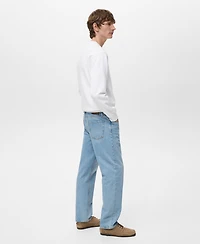 Mango Men's Cotton Text Sweatshirt