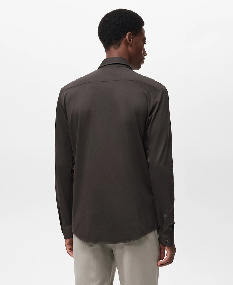 Mango Men's Comfort Stretch Non-Iron Shirt