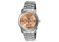 Invicta Women's 0462 Angel Quartz Chronograph Rose Gold Dial Watch