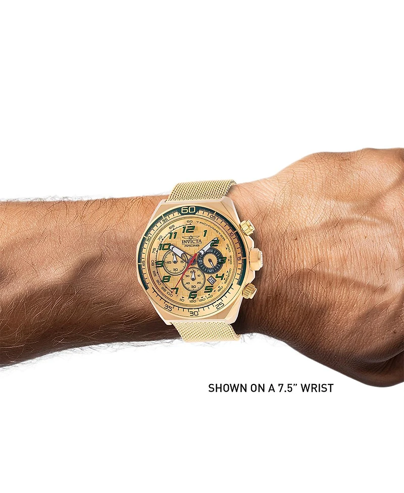 Invicta Men's 47902 Invicta Racing Quartz Chronograph Gold Dial Watch