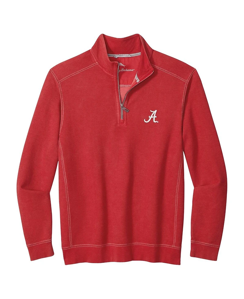Tommy Bahama Men's Crimson Alabama Tide Montego Bay Half-Zip Jacket