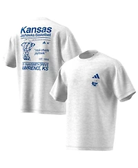 Adidas Men's Gray Kansas Jayhawks Off-Court T-Shirt