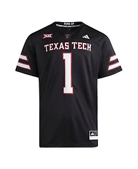 Adidas Men's 1 Black Texas Tech Red Raiders Premier Jersey