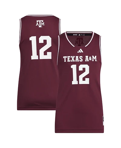 Adidas Big Boys and Girls 12 Maroon Texas A M Aggies Replica Swingman Jersey