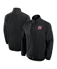 Fanatics Men's Black New Jersey Devils Authentic Pro Rink Coaches Full-Zip Jacket