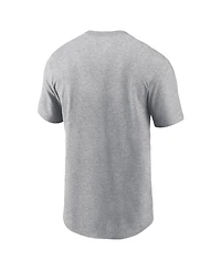Nike Men's Heather Gray Detroit Tigers City Connect Arched Team Phrase T-Shirt