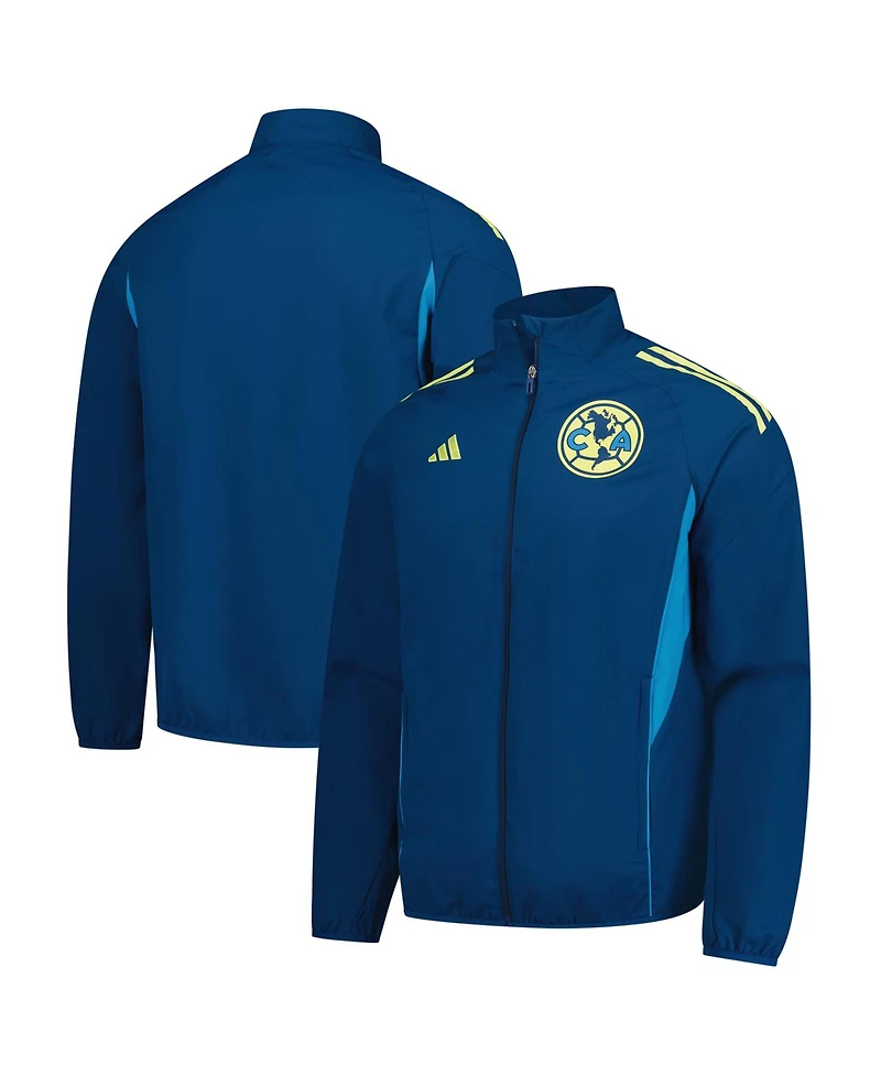 Adidas Men's Navy Club America 2025/26 Pre-Match Full-Zip Jacket