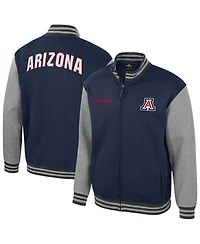 Colosseum Men's Navy Arizona Wildcats Ambi-Turner Full-Zip Varsity Jacket