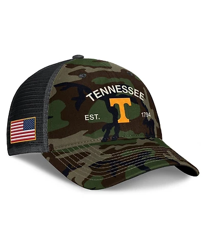 Nike Men's Camo Tennessee Volunteers 2025 Military Appreciation Rise Adjustable Trucker Hat