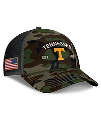 Nike Men's Camo Tennessee Volunteers 2025 Military Appreciation Rise Adjustable Trucker Hat