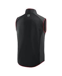 Fanatics Men's Black Chicago Blackhawks Authentic Pro Rink Full-Zip Vest